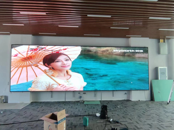 渭南市P1.53led小间距屏安装案例